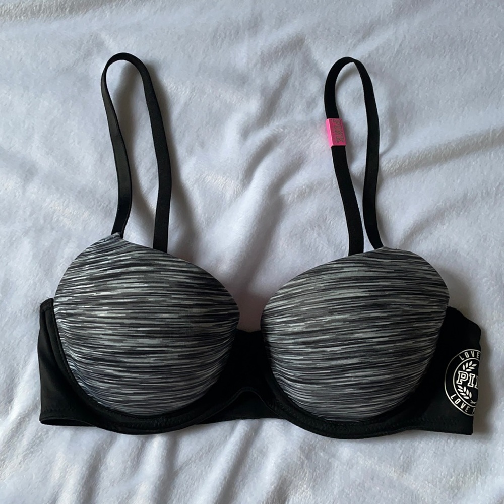 NWT PINK 34B underwire lightly padded tshirt bra